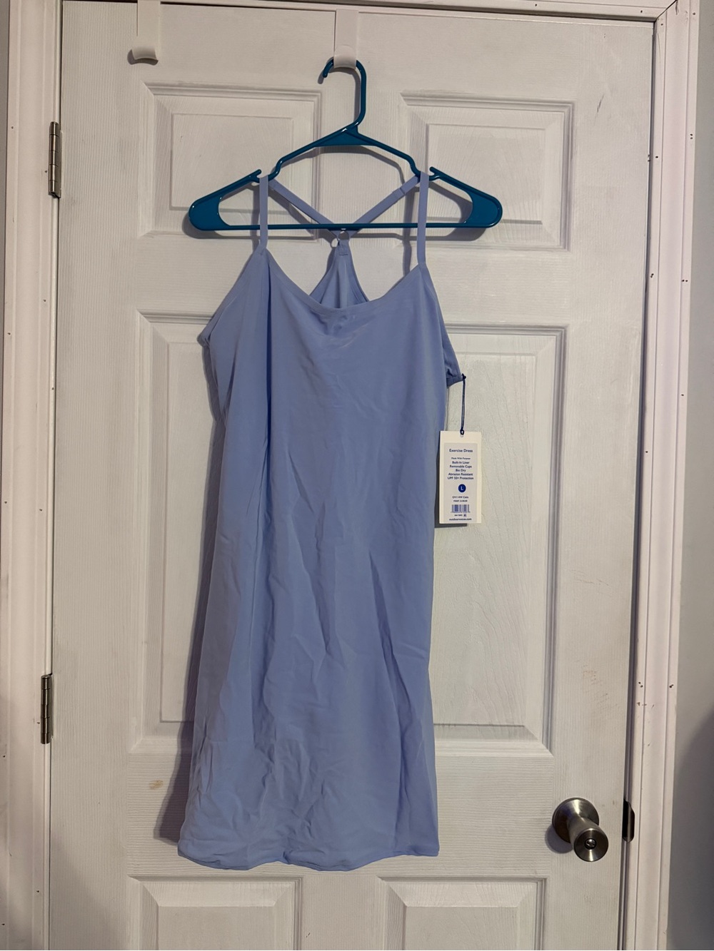 Outdoor Voices Cielo Exercise Dress in Light Blue